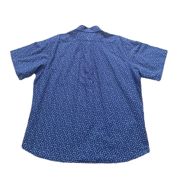 Ralph Lauren Mens Shirt size XXL Blue Floral Short Sleeve - Picture 3 of 4